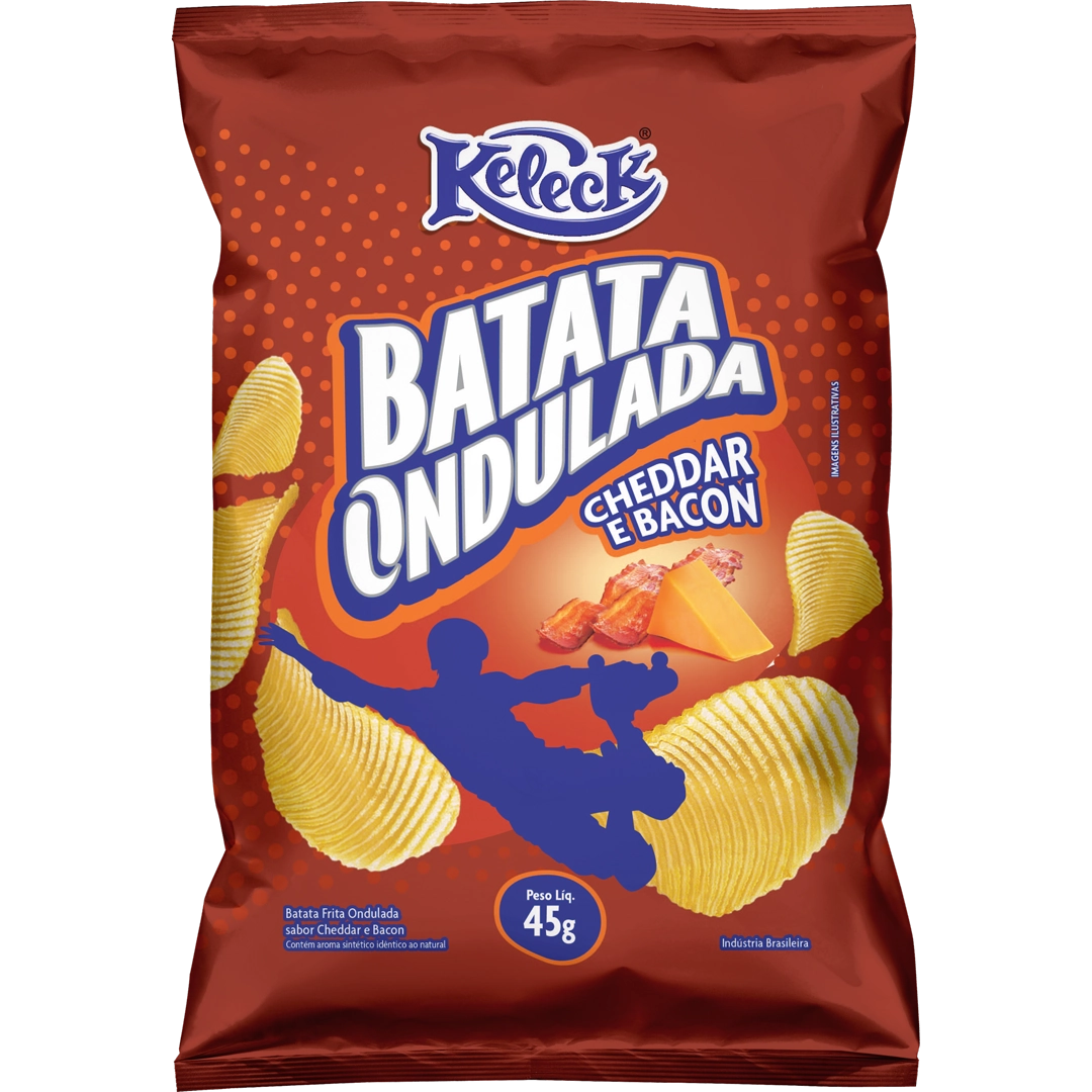Batata Ond Cheddar/bacon 12x45g