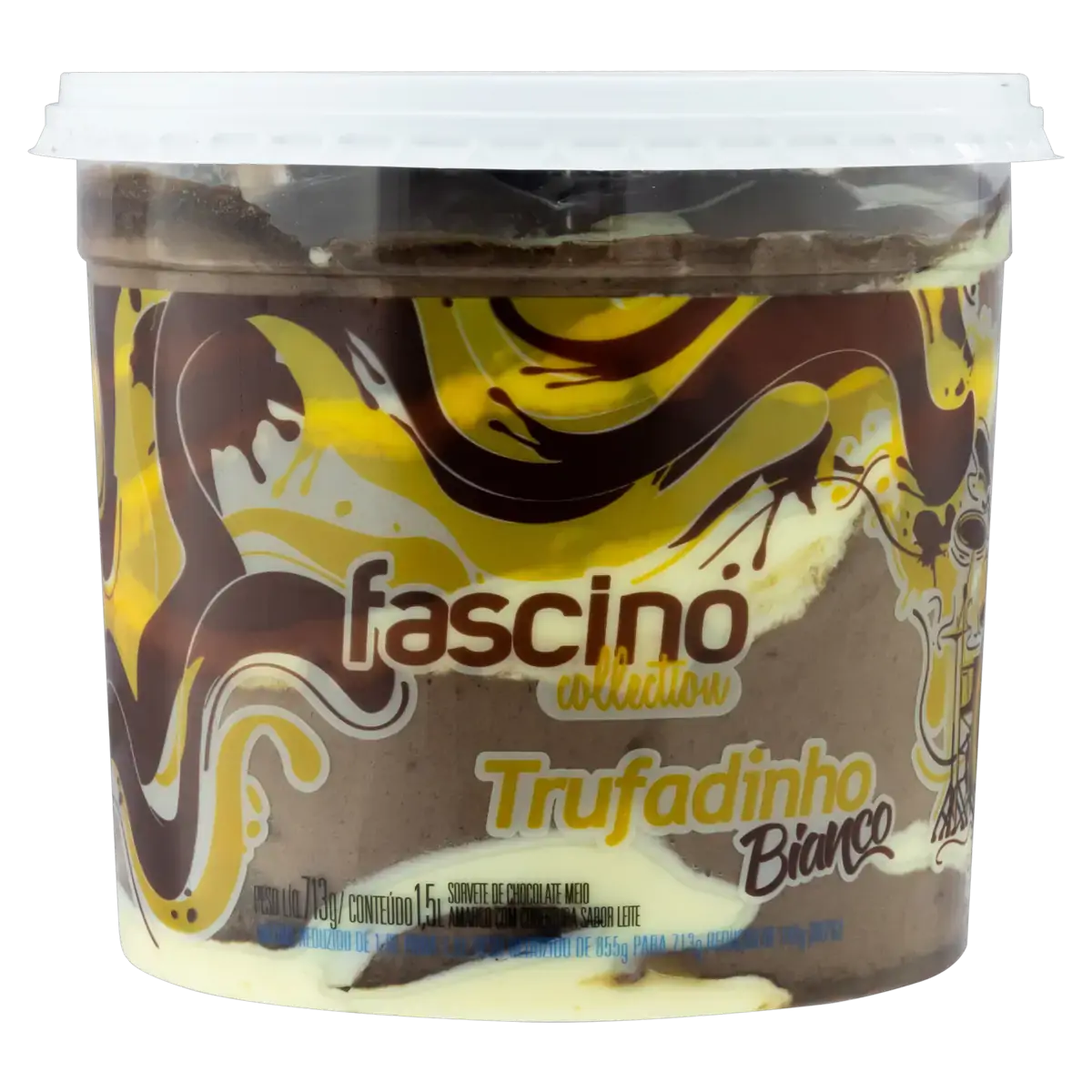 Sorvete Trufadinho Bianco Jundiá Fascino Collection Pote 1,5l