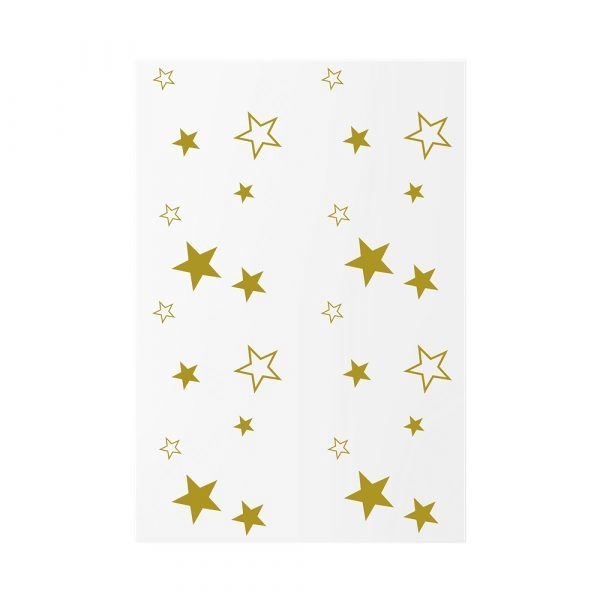 Saco Dec Estrelas 10x14.7 Ouro C/50 Camp Unidade