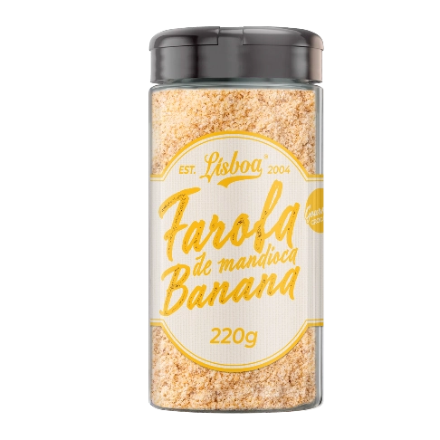 Farofa Mandioca Temperada Lisboa 220gr Banana