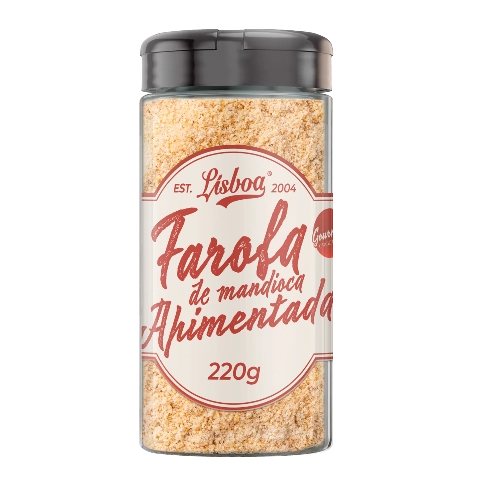 Farofa Mandioca Temperada Lisboa 220gr Apimentada
