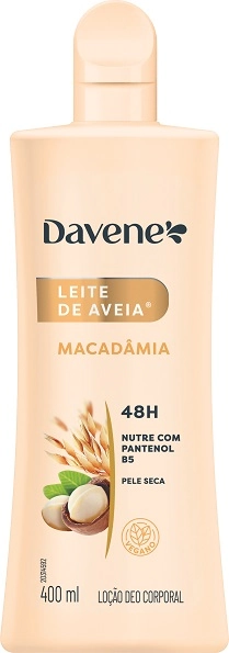 Hidr Corporal Leite De Aveia Davene 400ml Macadamia