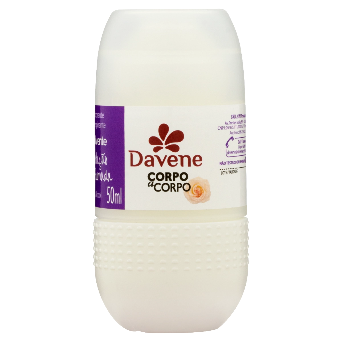 Desodorante Roll On Antiperspirante Envolvente Davene Corpo A Corpo 50ml