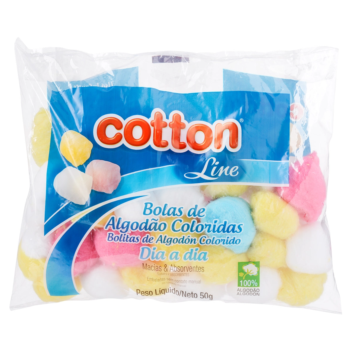Algodao Bola Coloridos 50 Grs