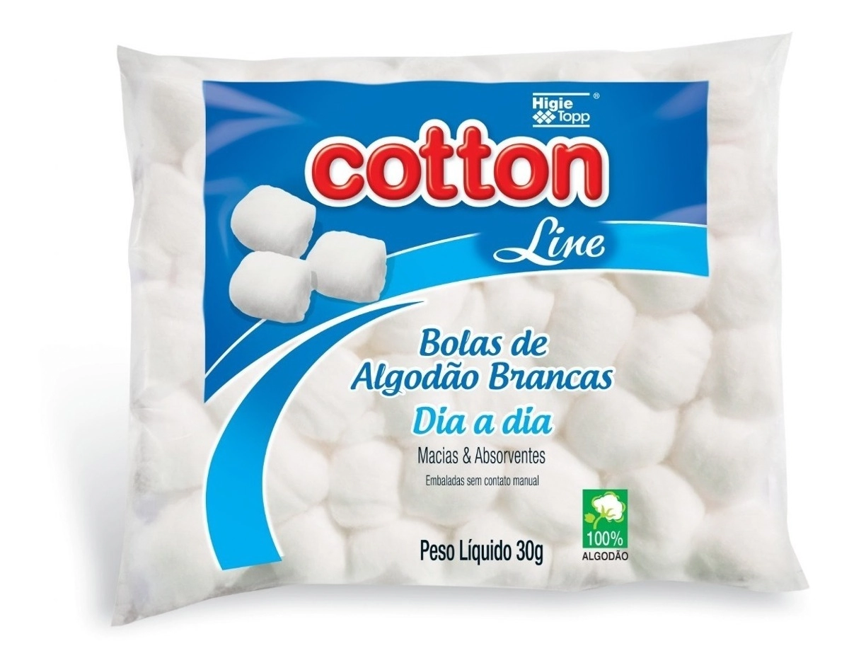 Algodao Cotton Line Bola Branco