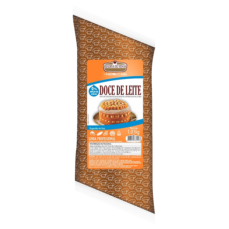 Doce De Leite Zero Acucar 1.01kg Reserva De Minas