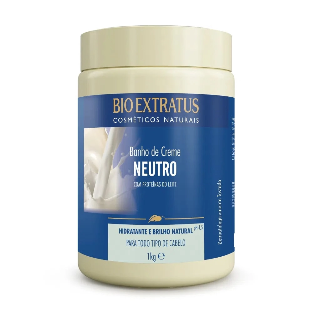Banho De Creme Bio Extratus Neutro Perolado Com Proteínas Do Leite 1kg