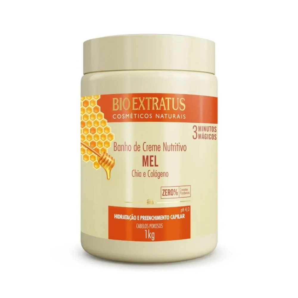 Creme/mascara Tratamento Bioextratus Banho De Creme Mel 1kg