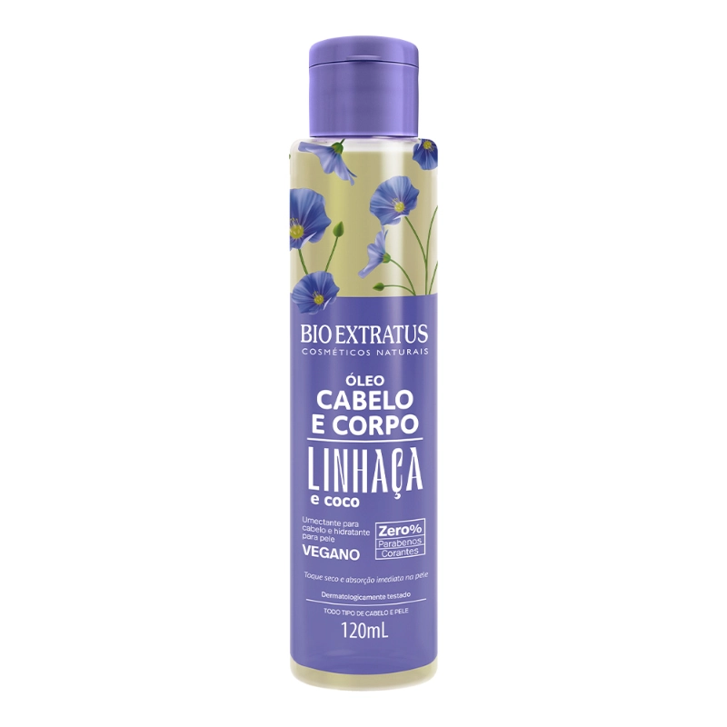 óleo Cabelo E Corpo 120ml Linhaça Bio Extratus