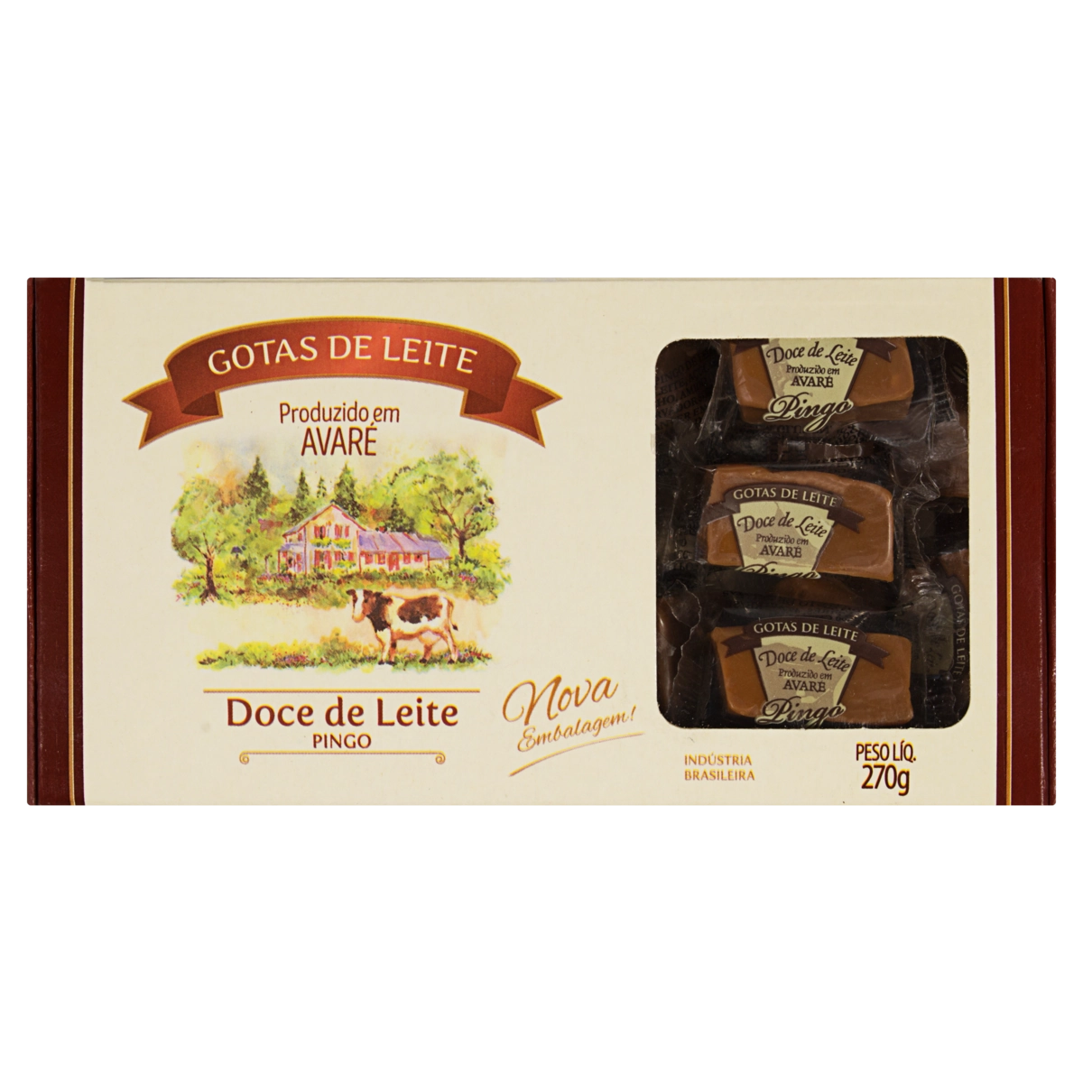 Doce De Leite Pingo Gotas De Leite Caixa 270g