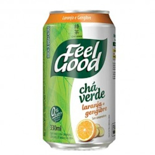 Chá Verde Laranja E Gengibre Feel Good Lata 330ml