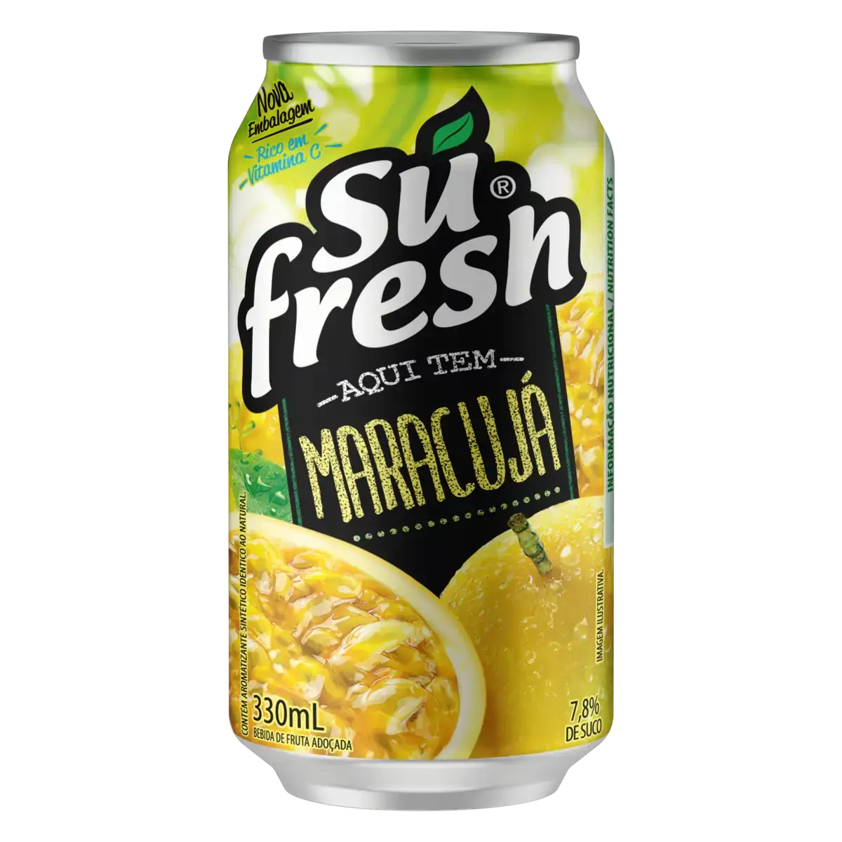 Bebida Adoçada Maracujá Sufresh Lata 330ml