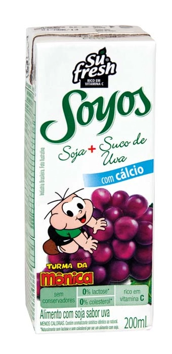 Bebida à Base De Soja Uva Sufresh Soyos Caixa 200ml