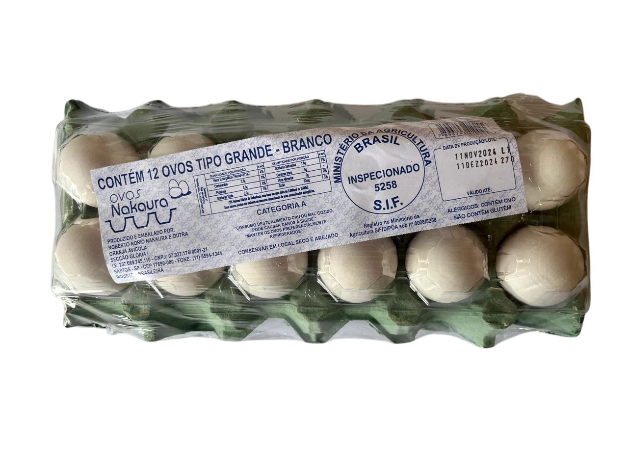 Ovos Barbosa Grande Bco Pvc C/12