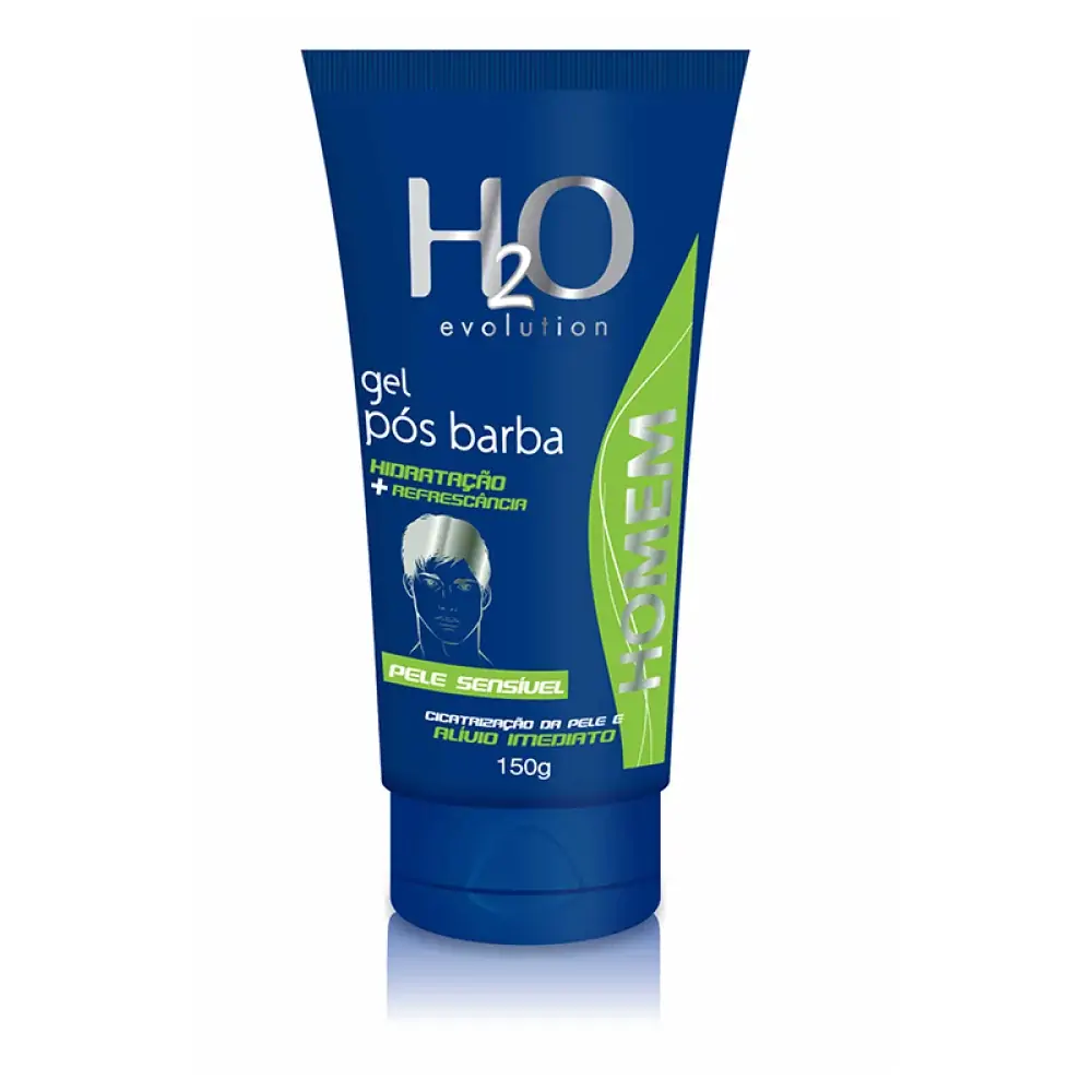 Gel Pós Barba Pele Sensível H2o Evolution Homem Bisnaga 150g