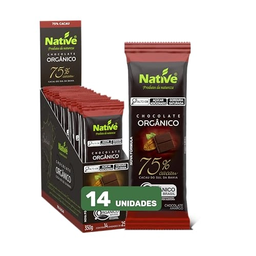 Choc Org Native 75 Cacau 25g