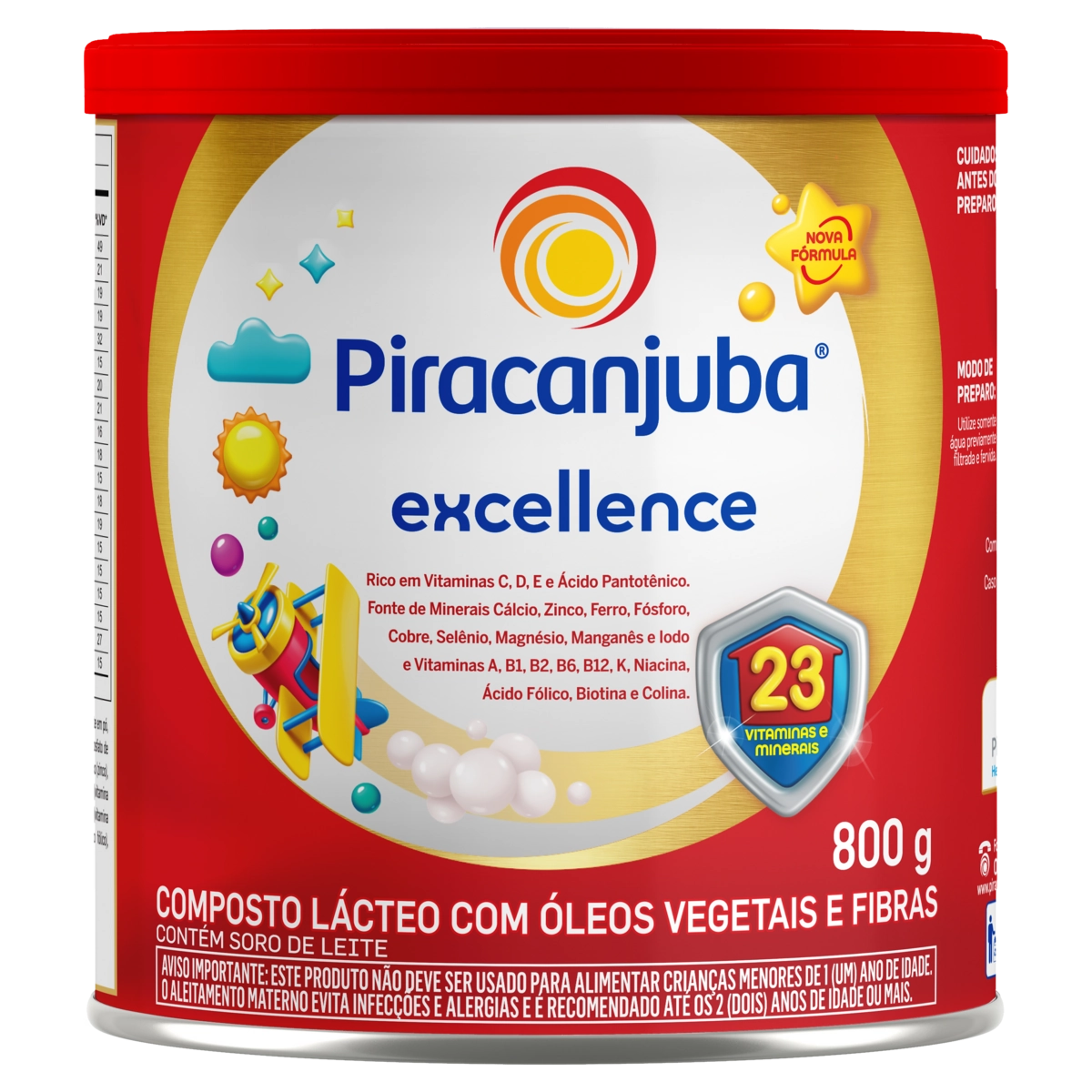 Composto Lácteo Piracanjuba Excellence Lata 800g