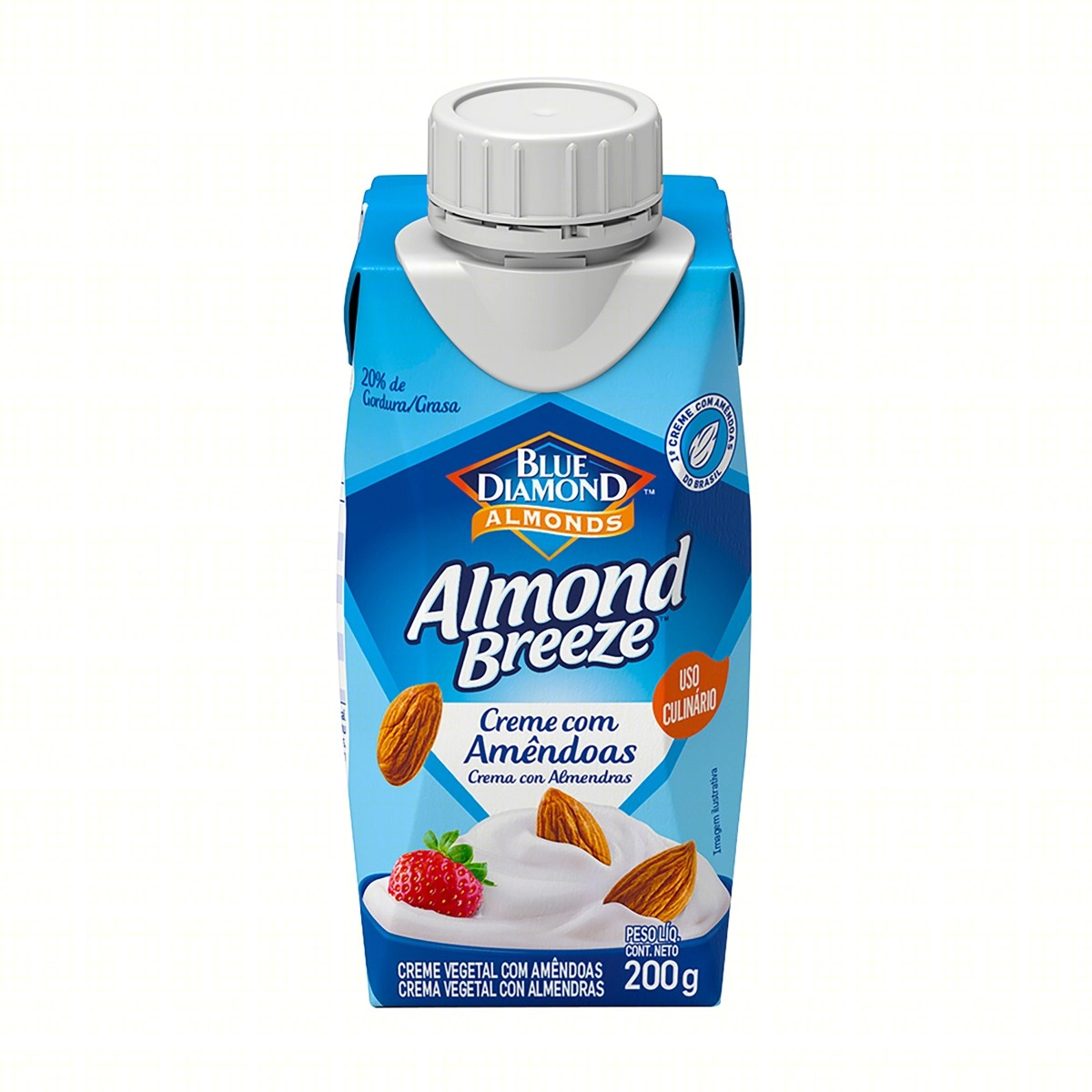 Creme Culinário Com Amêndoas Blue Diamond Almond Breeze Caixa 200g
