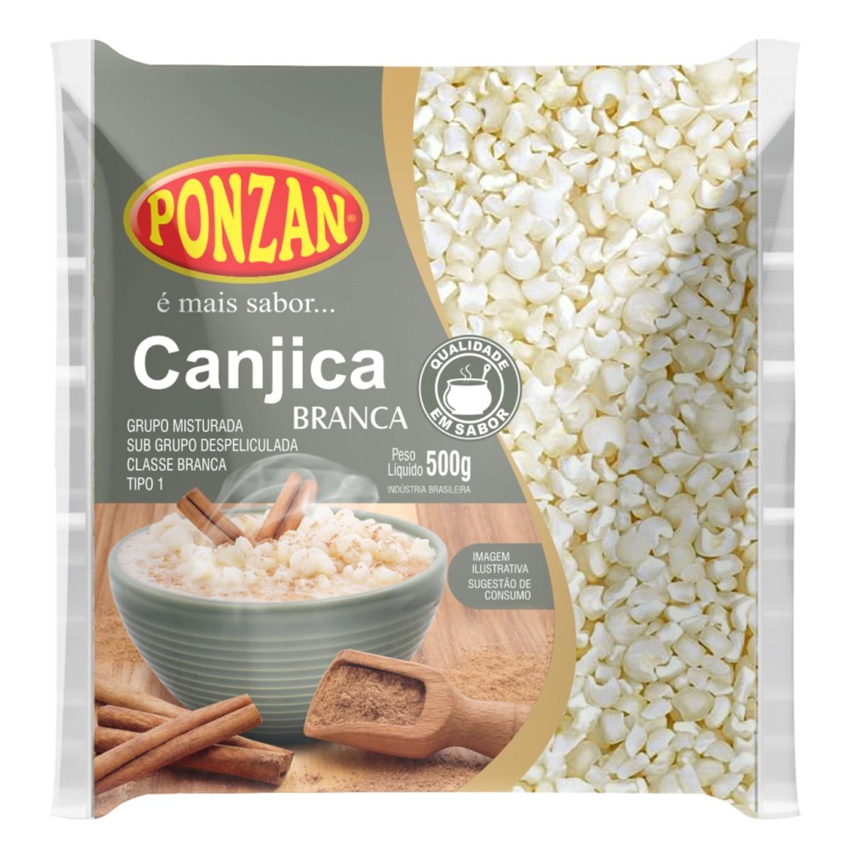 Canjica Ponzan Branca 500g