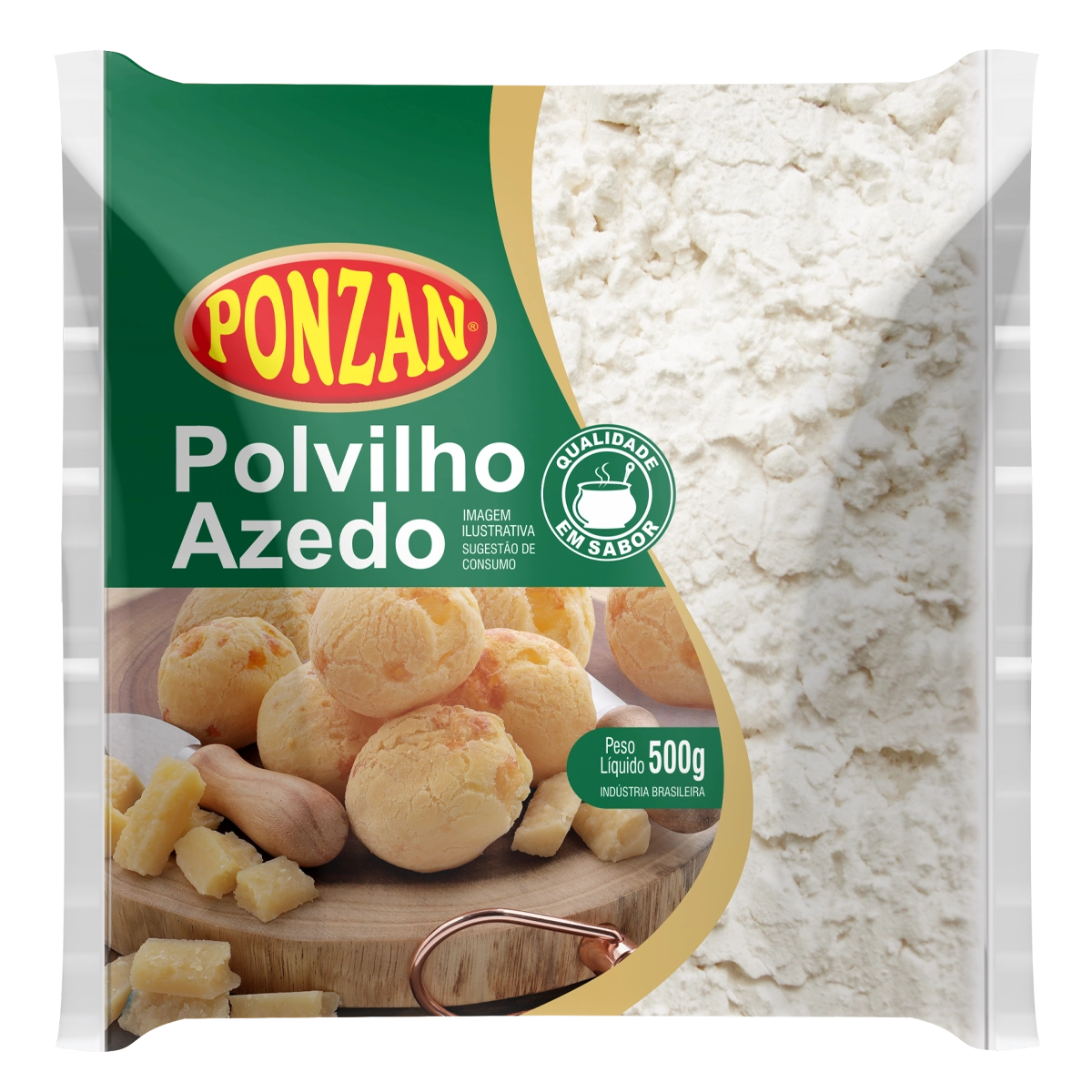 Polvilho Azedo Tipo 1 Ponzan Pacote 500g