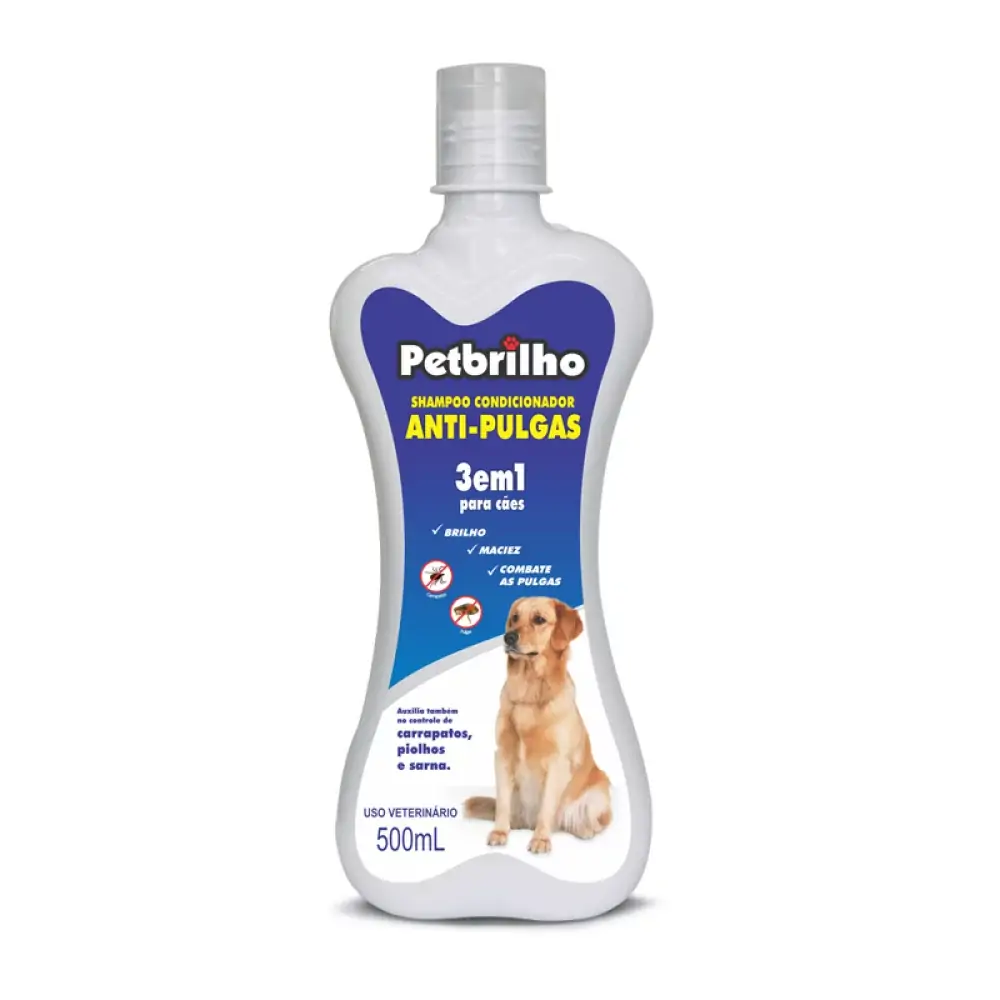 Shampoo Anti Pulgas Canino Petbrill 3 Em 1