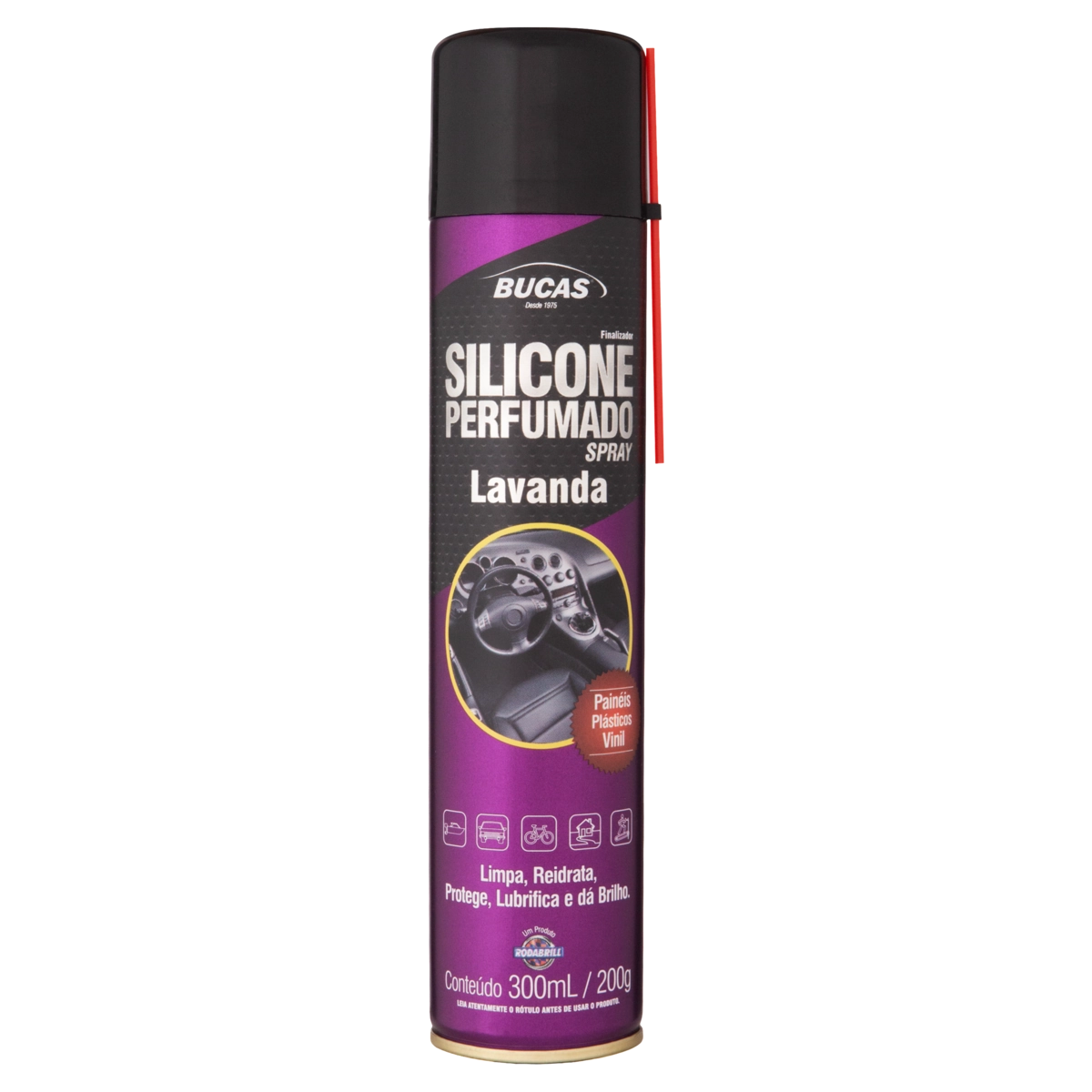 Silicone Spray Perfumado Lavanda Bucas Frasco 200g