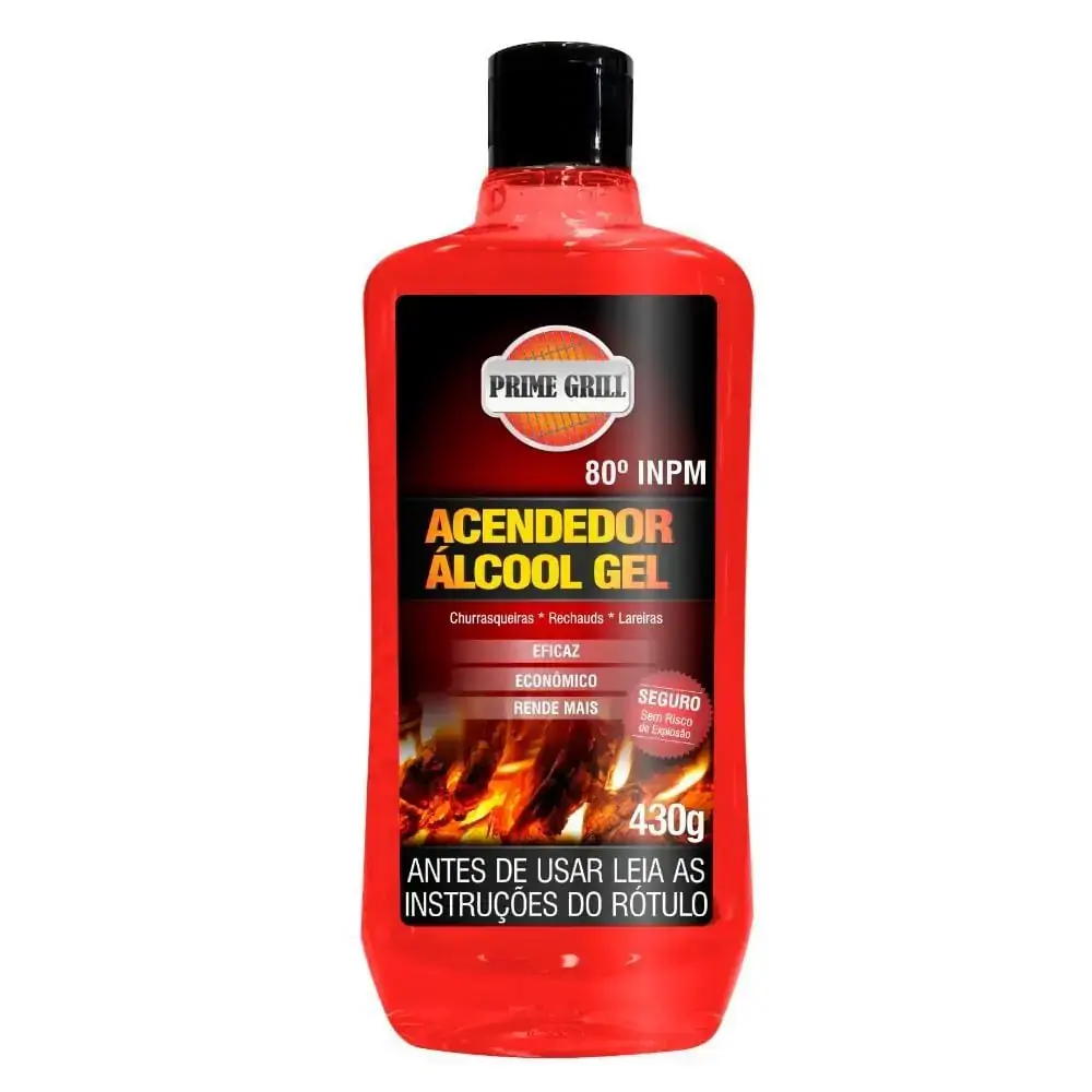 Acendedor Alcool Gel Prime Grill 430g