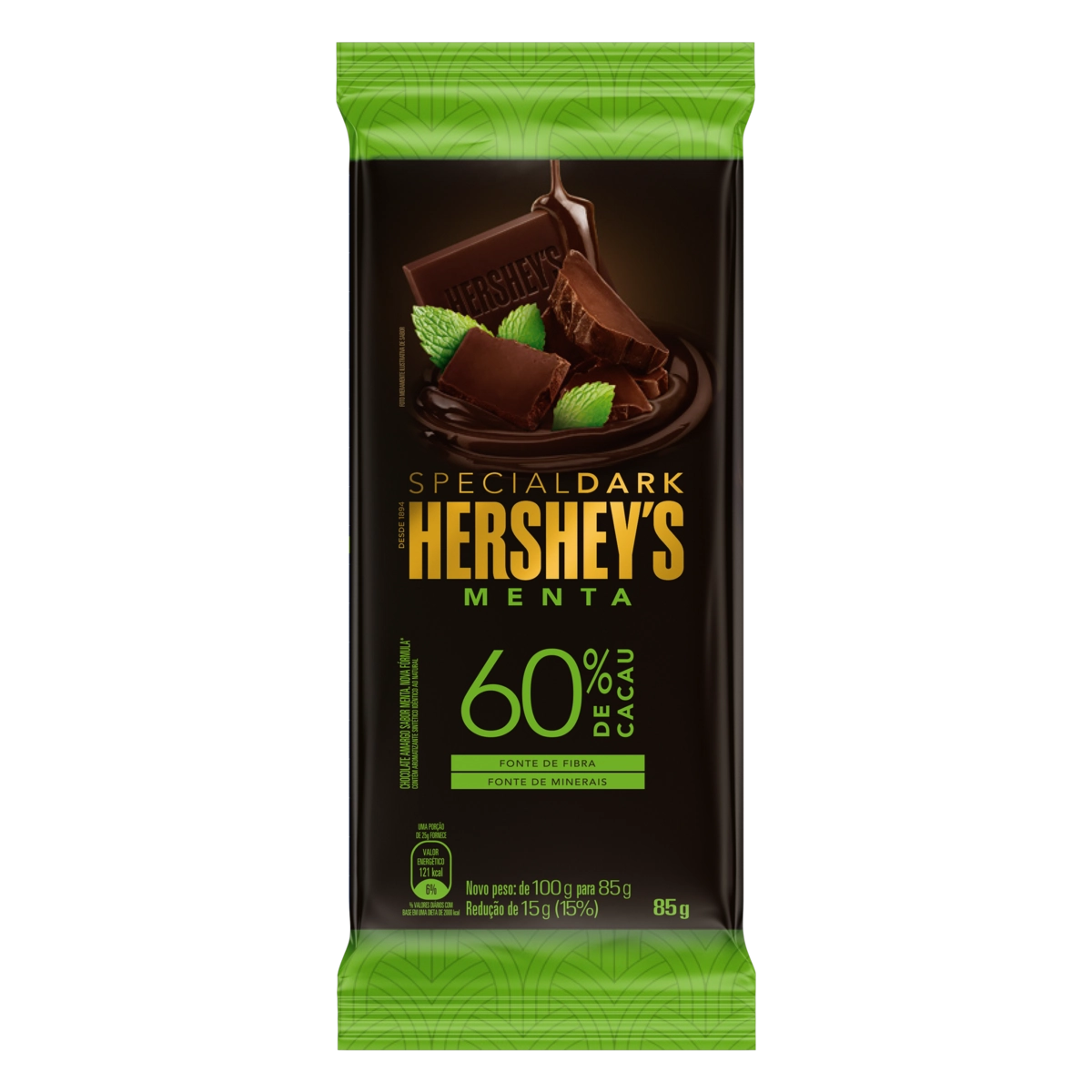 Chocolate Amargo 60 Cacau Menta Hersheys Special Dark Pacote 100g