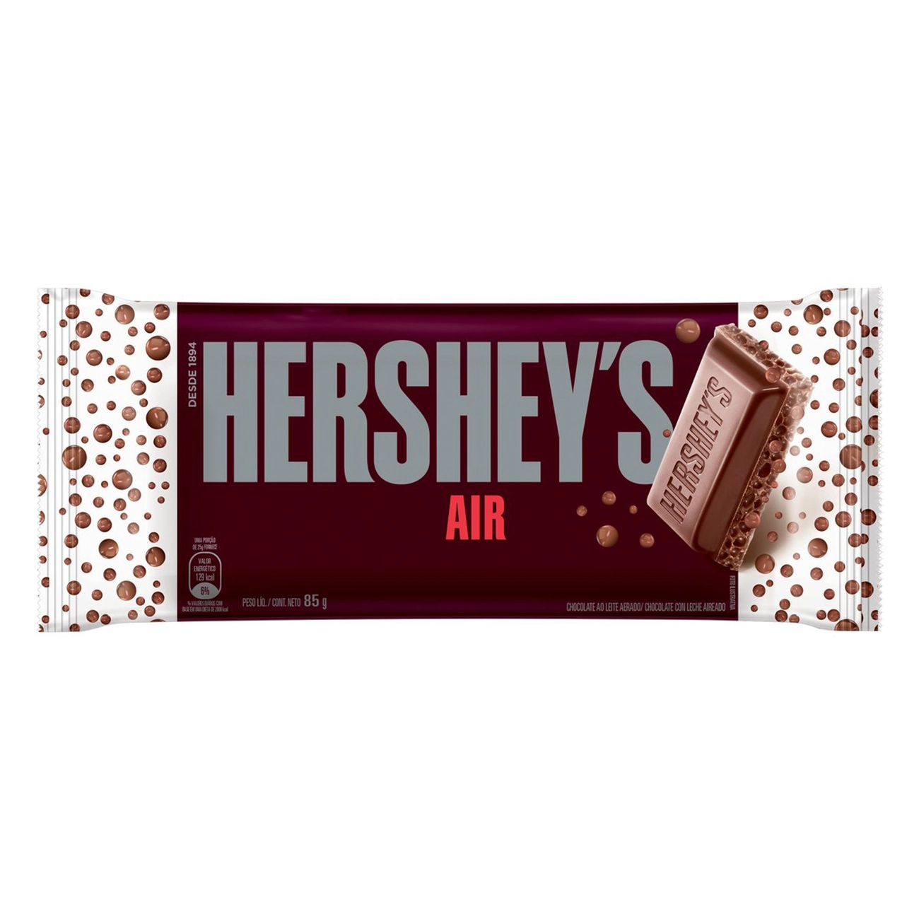Chocolate Ao Leite Aerado Hersheys Air Pacote 85g
