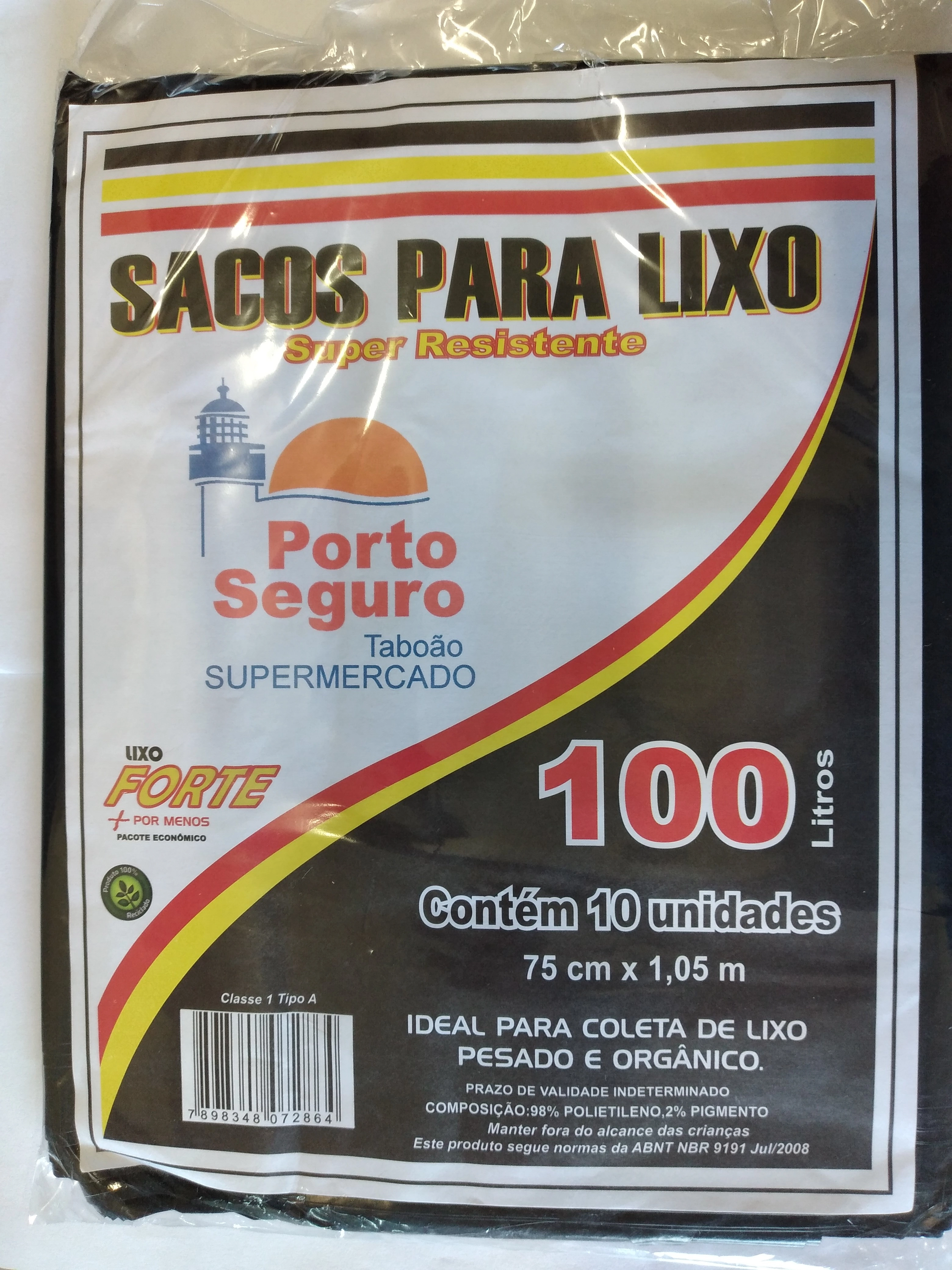 Saco Lixo Forte 100lts C/10 Pct