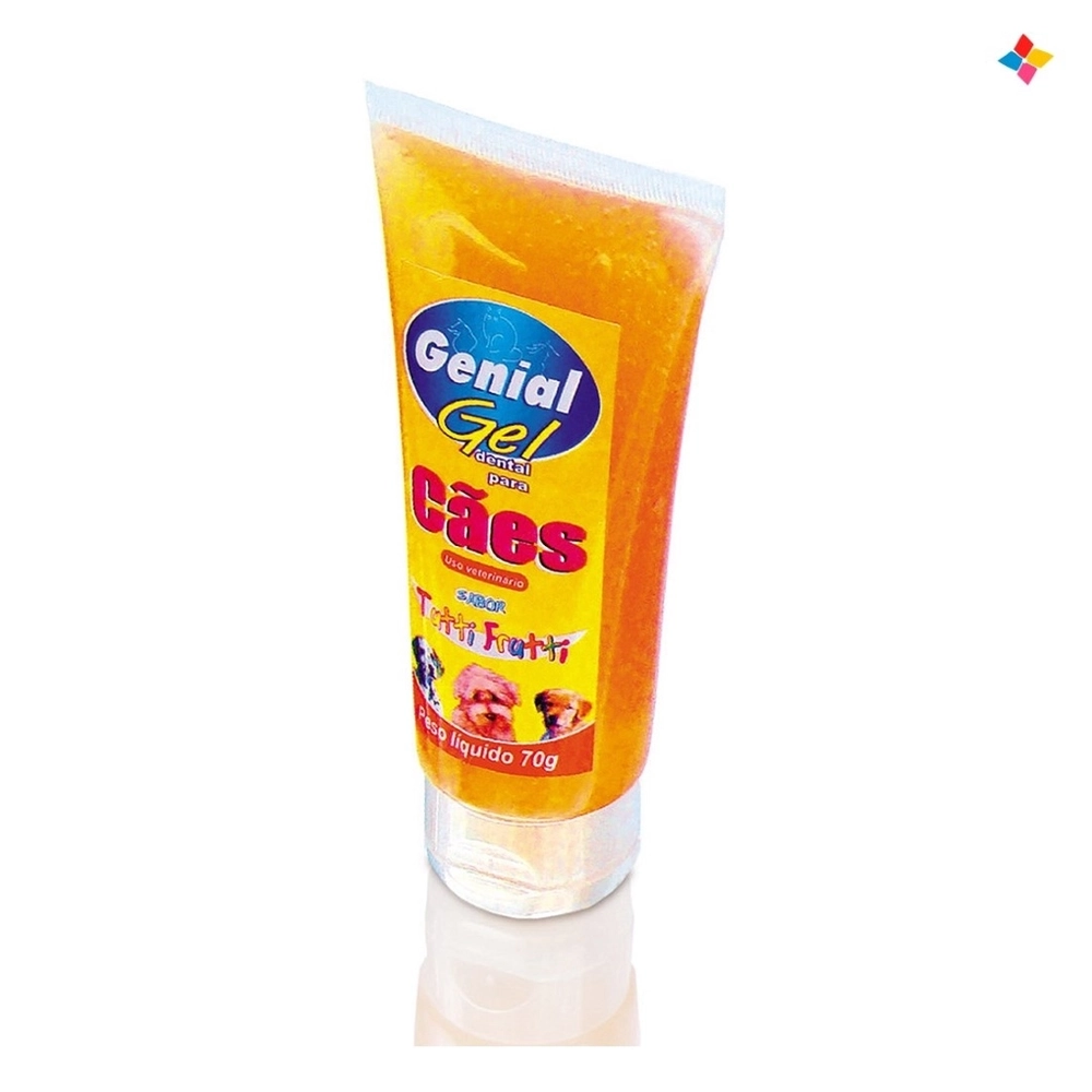 Gel Dental Para Caes Genial Sabor Tutti Frutti 7