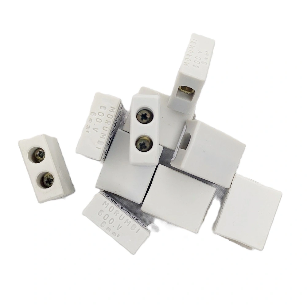 Conector Porcelana 1 Polo 6 Mm² 600v 10 Peças