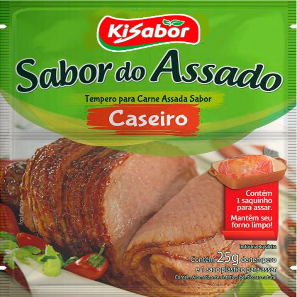 Tempero Sabor Assado Kisabor 25g Caseiro