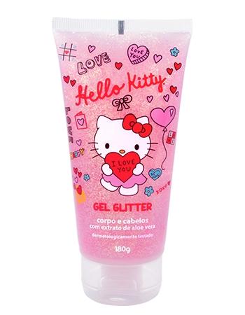 Gel Betula Hello Kitty Corp/cabelo C/glitter