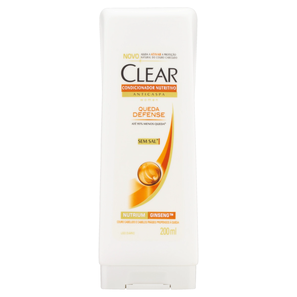 Condicionador Anticaspa Clear Women Queda Defense Frasco 200ml