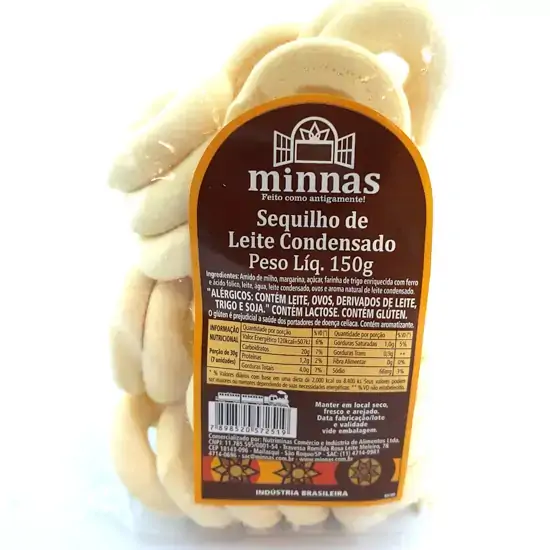 Biscoito Sequilho Minas E Cia Leite Condicionador