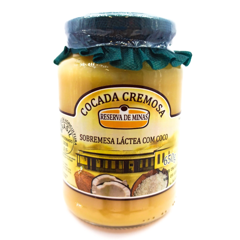 Cocada Com Coco Cremosa Reserva De Minas Vidro 650g