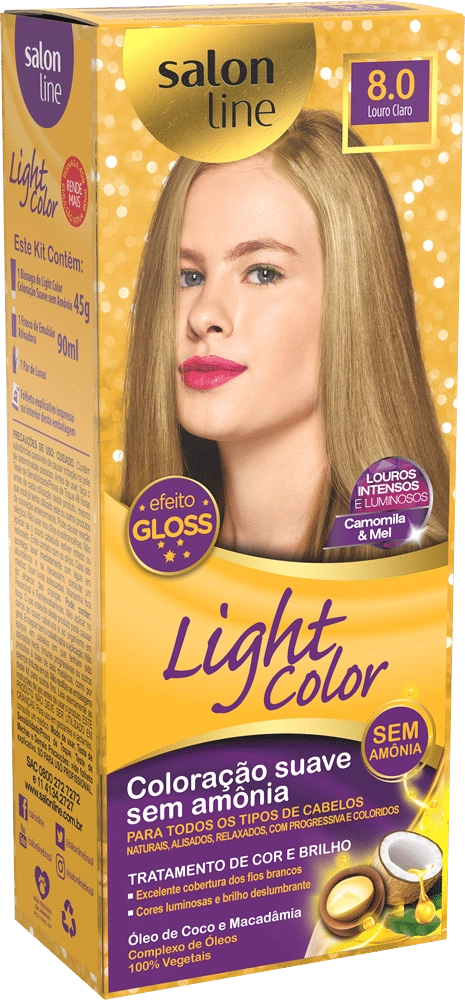 Tint Salon Line Light Color 8.0 Lr Claro