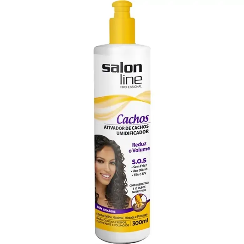 Ativador De Cachos Tradicional Salon Line S.o.s Cachos óleo De Manga Frasco 300ml
