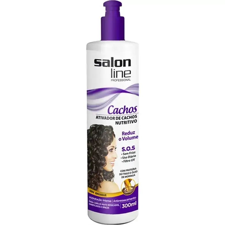 Ativador De Cachos Nutritivo Salon Line S.o.s Cachos Super óleos Frasco 300ml