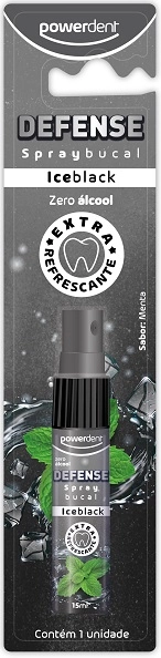 Spray Bucal Defense Ice Black Powerdent 15ml