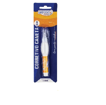 Caneta Corretivo Ponta Metalica 9ml 13cm Blister