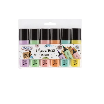 Marcador Fluorescente Cores Pastel Unidade Ca2012 Brw
