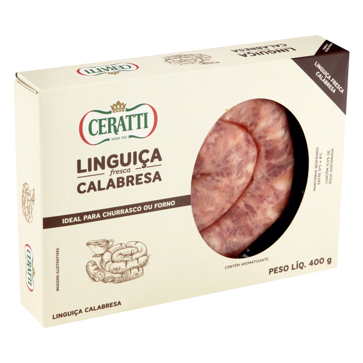 Linguiça Calabresa Fresca Ceratti 400g