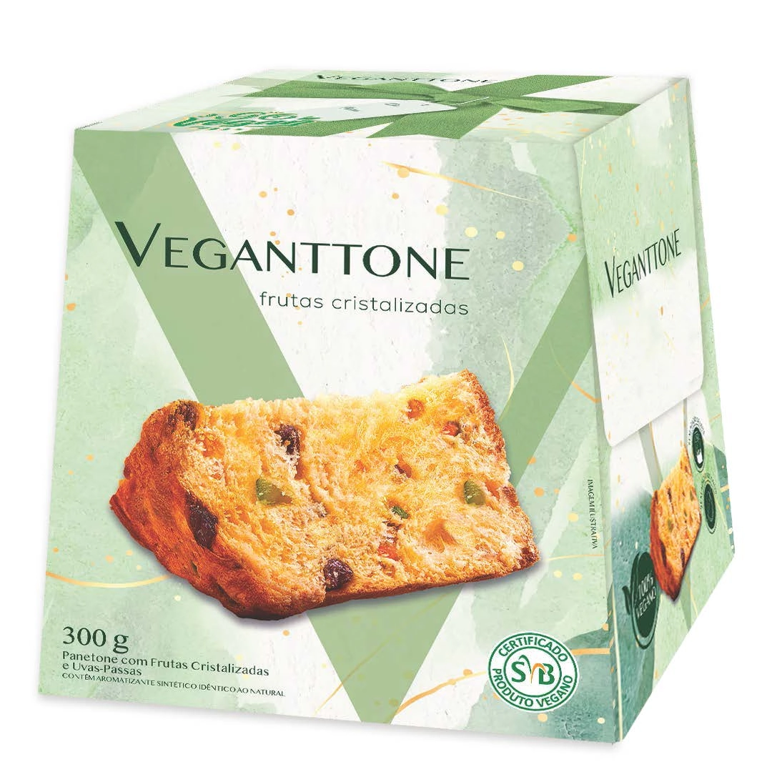 Panettone Veganttone 300g Frutas Cristalizadas