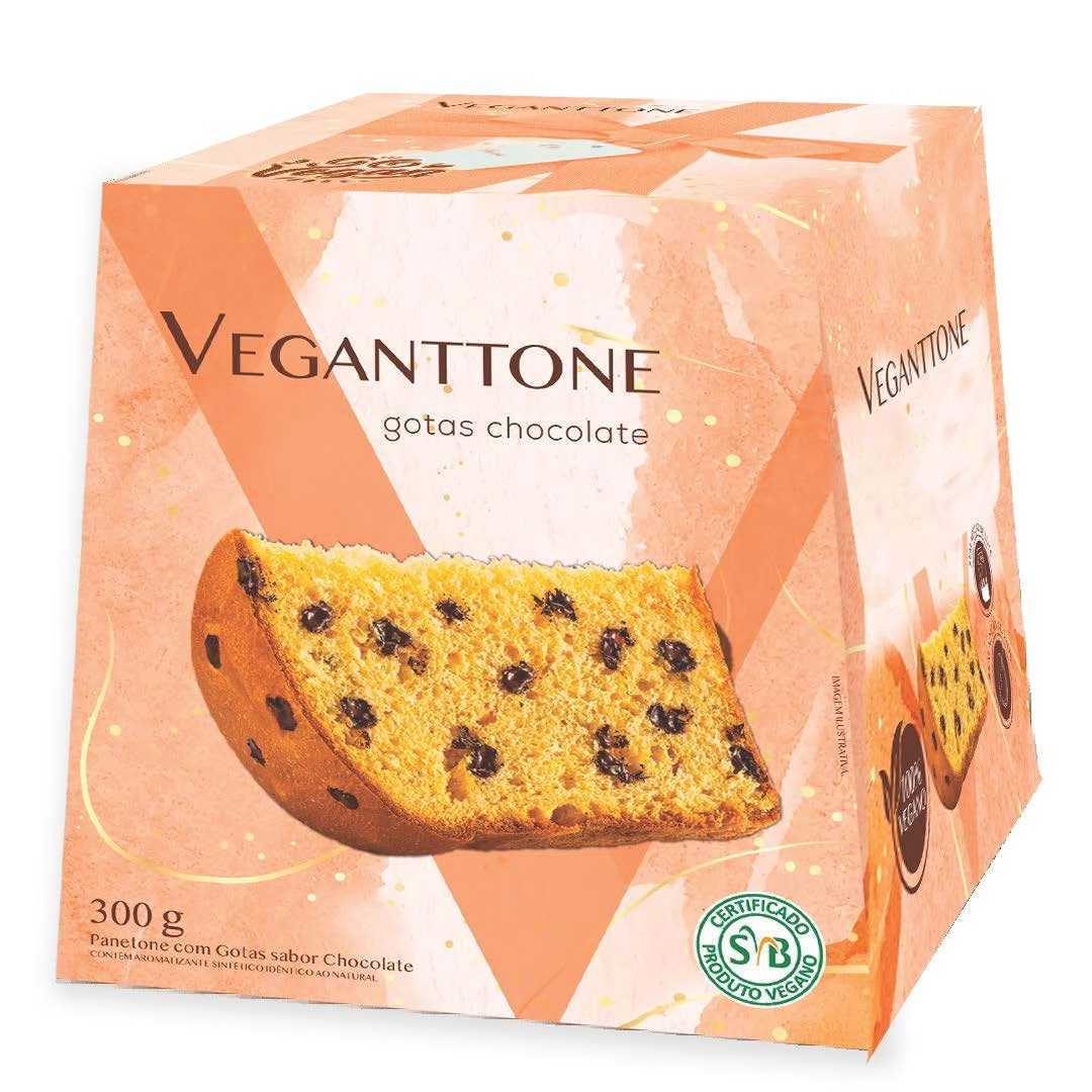 Panettone Veganttone 300g Gotas De Chocolate