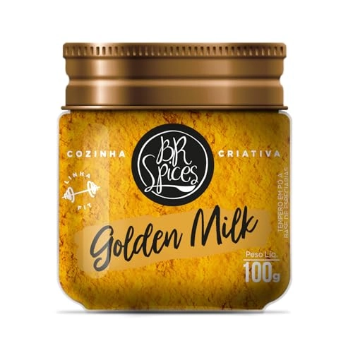 Tempero Golden Milk Pó Br Spices Fit Pote 100g