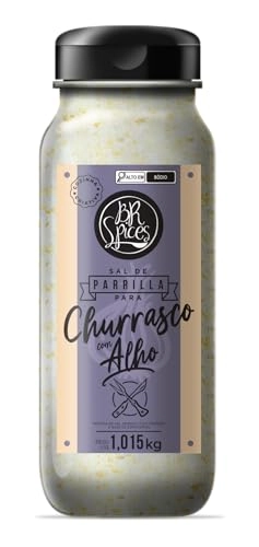 Sal De Parrilla Com Alho Para Churrasco Br Spices Frasco 1,015kg