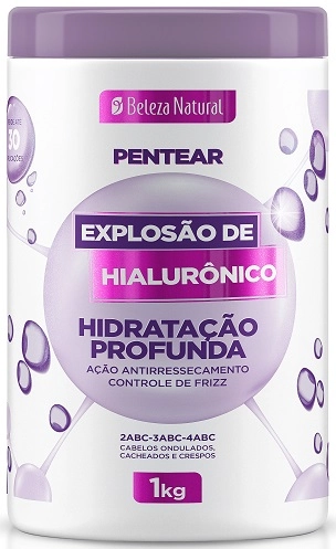 Creme De Pentear 1lt Explosao De Hialuronico Beleza Natural