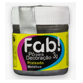 Po P/decor Cintilante Prateado 3g Fab